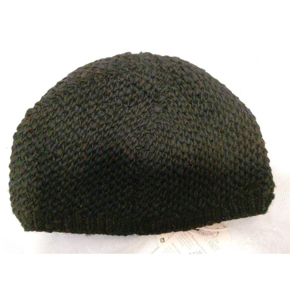 French Knot Cloche Hand Embroidered Knit Beanie Black NWT - Picture 5 of 6
